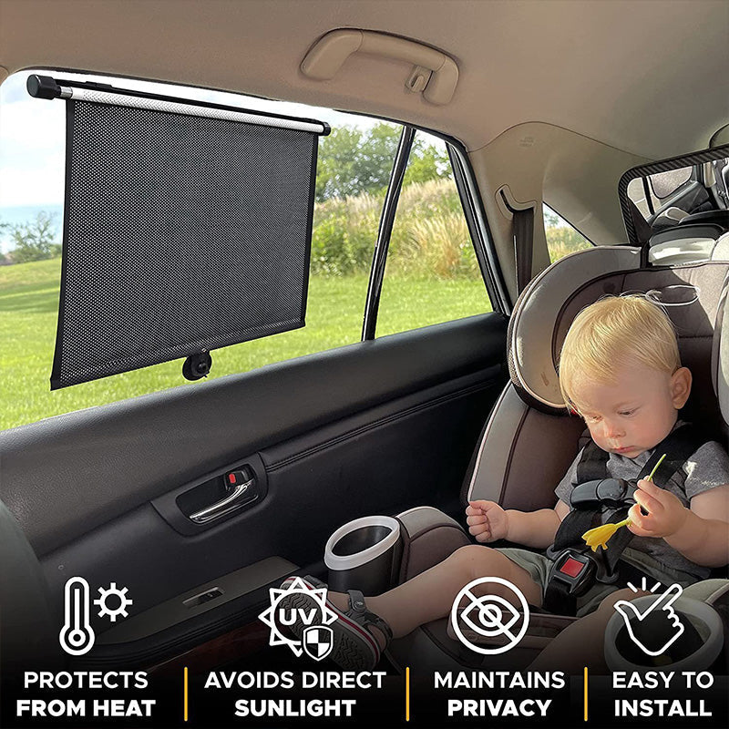 2-Second Retractable Car Windshield Sunshade (Universal Fit) 🛡️☀️