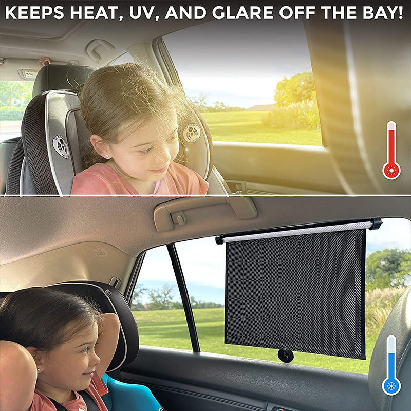 2-Second Retractable Car Windshield Sunshade (Universal Fit) 🛡️☀️