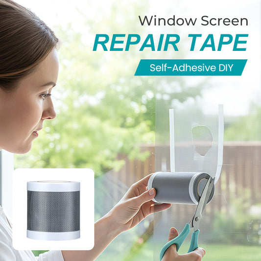 💨🏆Self-Adhesive DIY Window Screen Repair Tape  - ⚡Instant Repair, Bug-Proof & Breathable✂️
