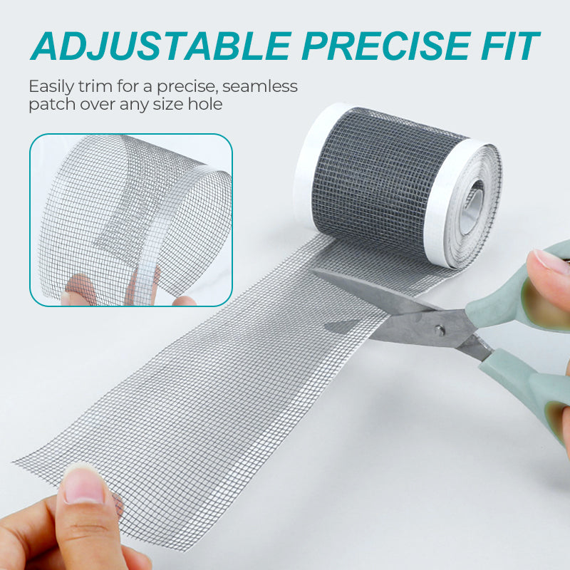 💨🏆Self-Adhesive DIY Window Screen Repair Tape  - ⚡Instant Repair, Bug-Proof & Breathable✂️