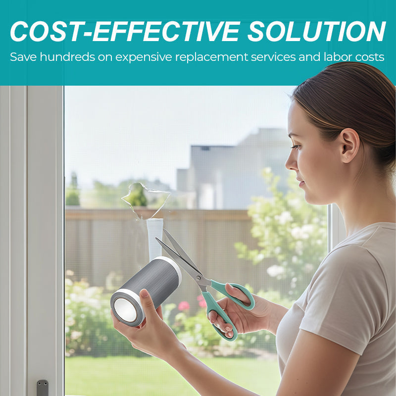 💨🏆Self-Adhesive DIY Window Screen Repair Tape  - ⚡Instant Repair, Bug-Proof & Breathable✂️