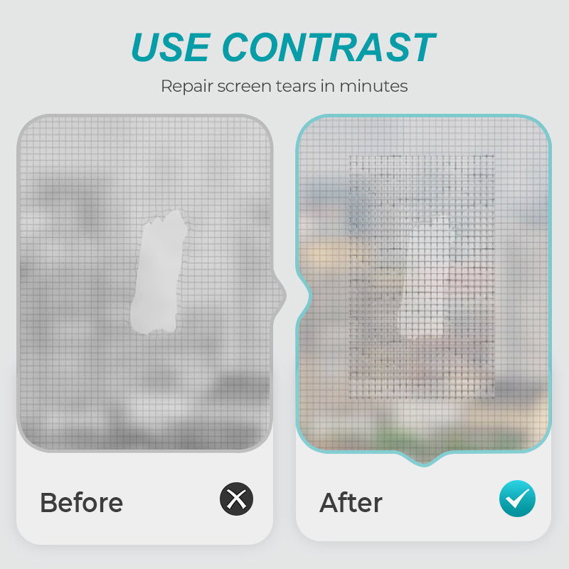 💨🏆Self-Adhesive DIY Window Screen Repair Tape  - ⚡Instant Repair, Bug-Proof & Breathable✂️