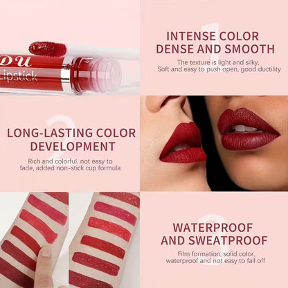 💝 AEXZR®💄 10Pcs Matte Waterproof Lip Gloss Set ✨