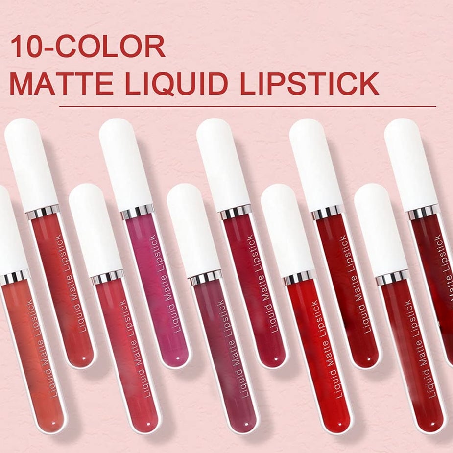 💋💄AEXZR® 10Pcs Matte Waterproof Lip Gloss Set💄