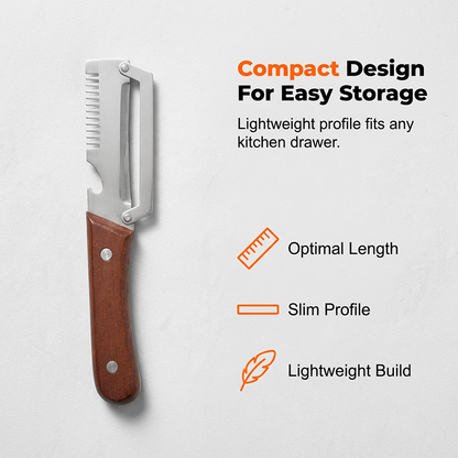 3-in-1 Vegetable Peeler with Julienne Blade & Bottle Opener