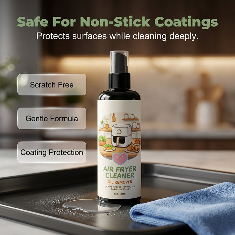 ✨2‑in‑1 Air Fryer Cleaner – Degreases & cleans, safe for non‑stick coatings🧼💪