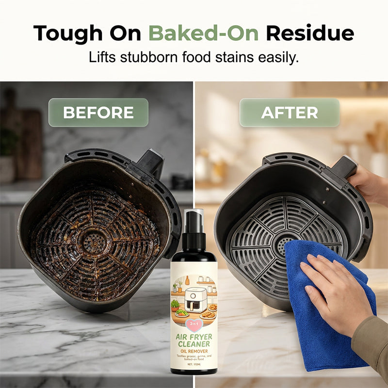 ✨2‑in‑1 Air Fryer Cleaner – Degreases & cleans, safe for non‑stick coatings🧼💪