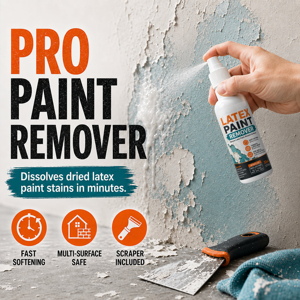 🏆AEXZR® Multi-Surface Latex Paint Remover Spray - Fast-Acting Paint Stripper for Home & DIY