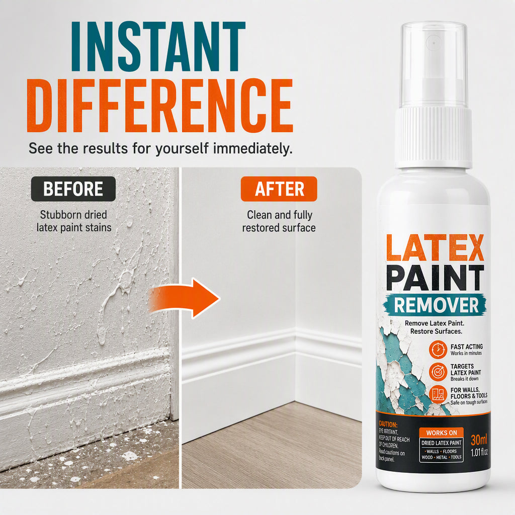 🏆AEXZR® Multi-Surface Latex Paint Remover Spray - Fast-Acting Paint Stripper for Home & DIY