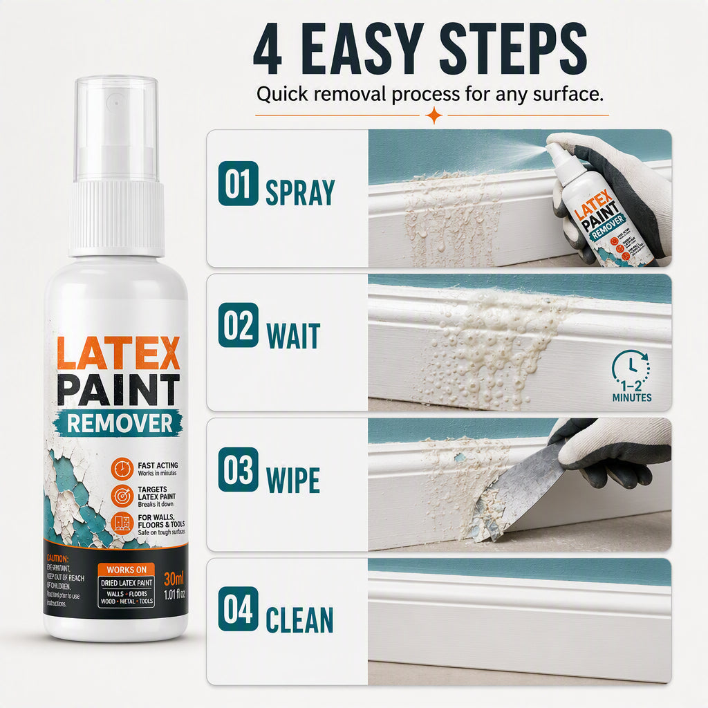 🏆AEXZR® Multi-Surface Latex Paint Remover Spray - Fast-Acting Paint Stripper for Home & DIY