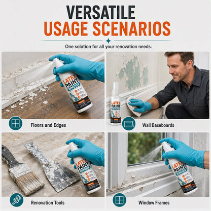 🏆AEXZR® Multi-Surface Latex Paint Remover Spray - Fast-Acting Paint Stripper for Home & DIY