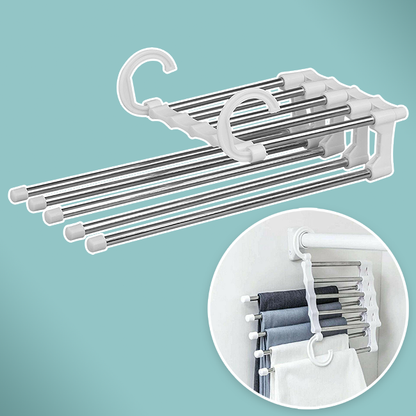 👕Magic Multi-Hanger –✨ 1 Holds 5, Saves 80% Space✅